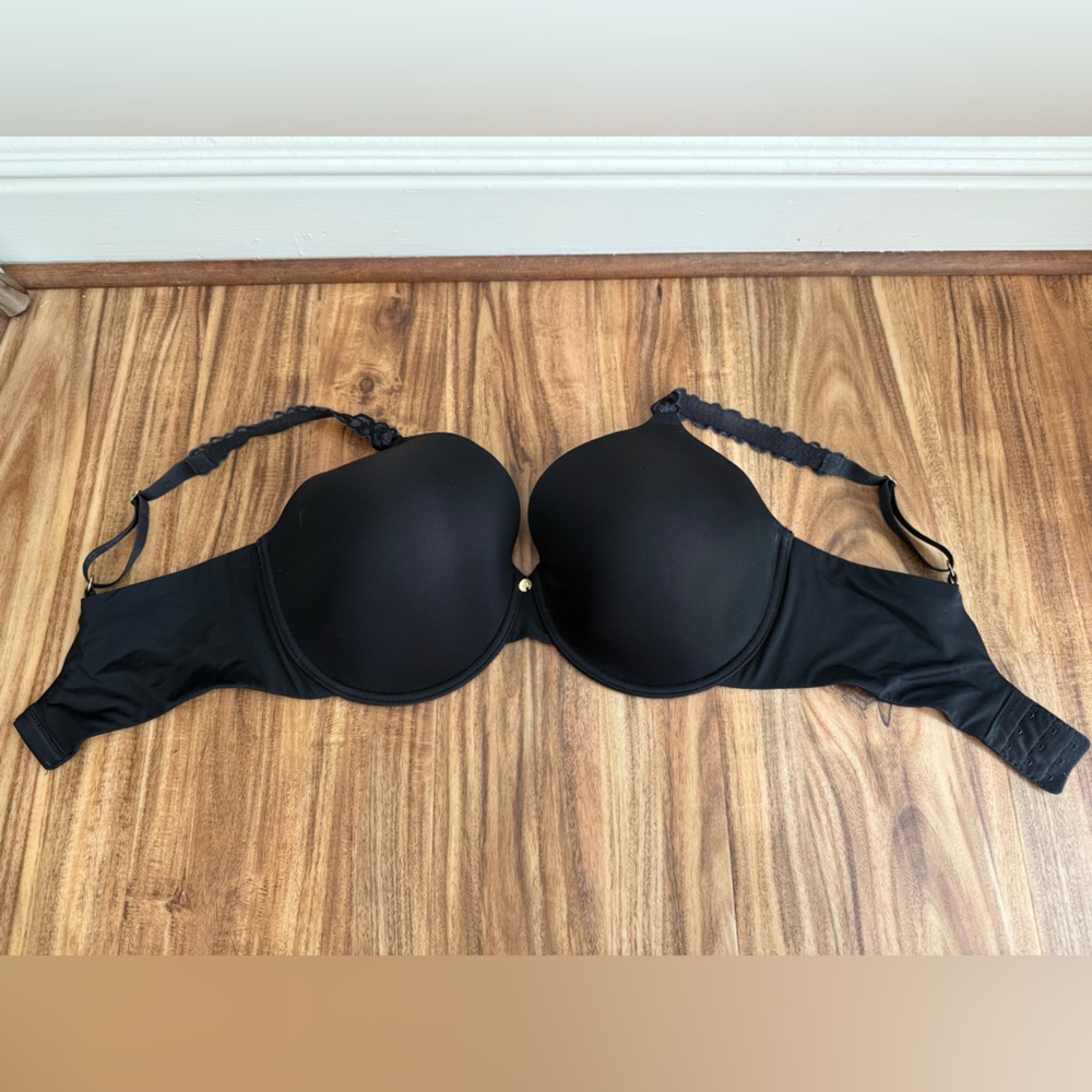 Natori Pure Luxe Underwire Black Bra 36DDD